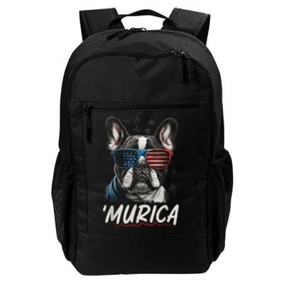 4th Of July Bald Eagle Mullet Murica Usa Dog Usa Merica 2024 Daily Commute Backpack