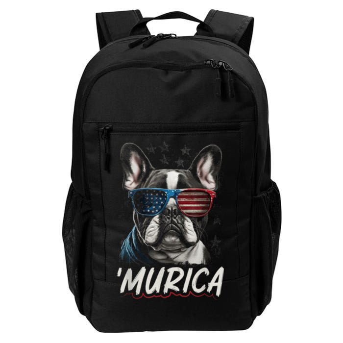 4th Of July Bald Eagle Mullet Murica Usa Dog Usa Merica 2024 Daily Commute Backpack