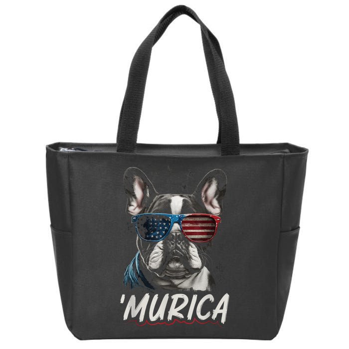 4th Of July Bald Eagle Mullet Murica Usa Dog Usa Merica 2024 Zip Tote Bag