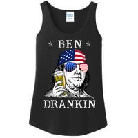 4Th Of July Ben Drankin Benjamin Franklin Beer Ladies Essential Tank