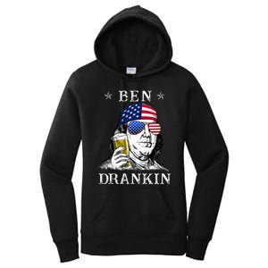 4Th Of July Ben Drankin Benjamin Franklin Beer Women's Pullover Hoodie