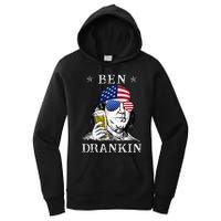 4Th Of July Ben Drankin Benjamin Franklin Beer Women's Pullover Hoodie