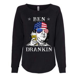 4Th Of July Ben Drankin Benjamin Franklin Beer Womens California Wash Sweatshirt