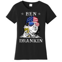 4Th Of July Ben Drankin Benjamin Franklin Beer Women's T-Shirt