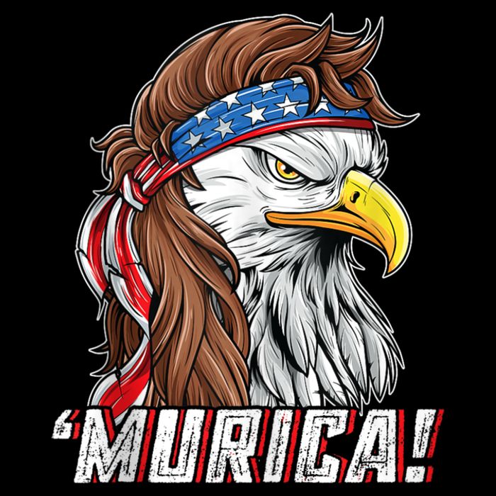 4th Of July Bald Eagle Mullet Murica Usa Usa Merica 16 in Basic Backpack