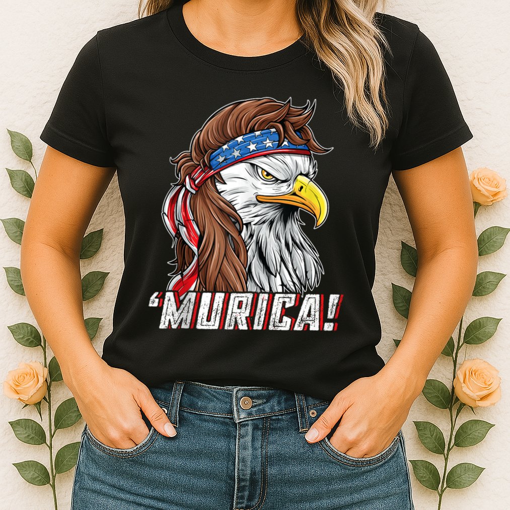 4th Of July Bald Eagle Mullet Murica Usa Usa Merica Womens T-Shirt