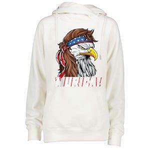 4th Of July Bald Eagle Mullet Murica Usa Usa Merica Womens Funnel Neck Pullover Hood