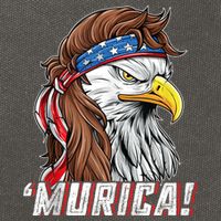 4th Of July Bald Eagle Mullet Murica Usa Usa Merica Cotton Canvas Backpack