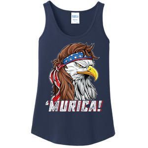 4th Of July Bald Eagle Mullet Murica Usa Usa Merica Ladies Essential Tank