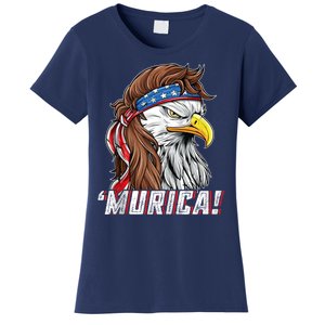 4th Of July Bald Eagle Mullet Murica Usa Usa Merica Women's T-Shirt