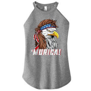 4th Of July Bald Eagle Mullet Murica Usa Usa Merica Women's Perfect Tri Rocker Tank