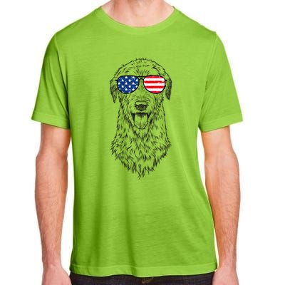 4th Of July Irish Wolfhound Dog Patriotic Usa Sunglasses Gift Adult ChromaSoft Performance T-Shirt