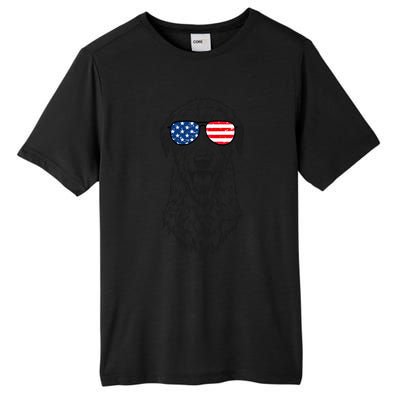 4th Of July Irish Wolfhound Dog Patriotic Usa Sunglasses Gift Tall Fusion ChromaSoft Performance T-Shirt