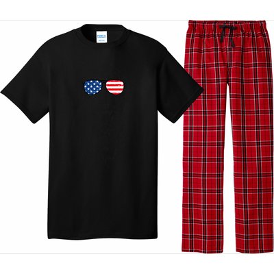 4th Of July Irish Wolfhound Dog Patriotic Usa Sunglasses Gift Pajama Set