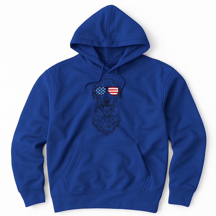 4th Of July Irish Wolfhound Dog Patriotic Usa Sunglasses Gift Hoodie