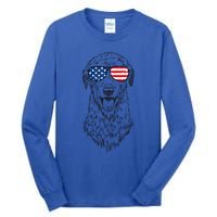 4th Of July Irish Wolfhound Dog Patriotic Usa Sunglasses Gift Tall Long Sleeve T-Shirt