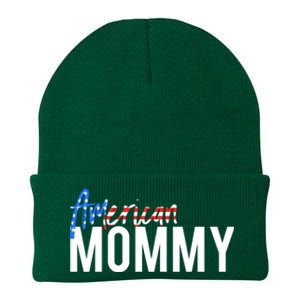 4th Of July Family Design Red White And Blue American Mommy Great Gift Knit Cap Winter Beanie