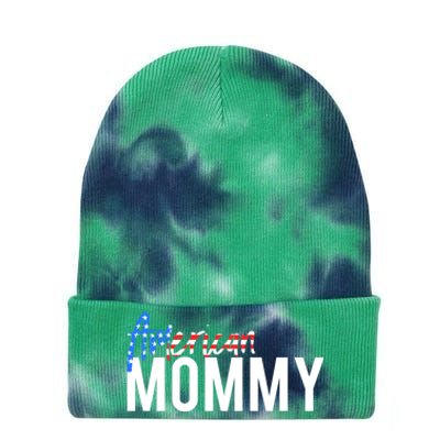 4th Of July Family Design Red White And Blue American Mommy Great Gift Tie Dye 12in Knit Beanie