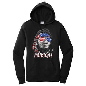 4th Of July Bald Eagle Mullet Murica Usa Usa Merica Women's Pullover Hoodie