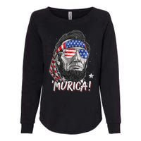 4th Of July Bald Eagle Mullet Murica Usa Usa Merica Womens California Wash Sweatshirt