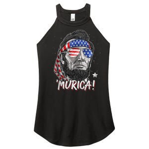 4th Of July Bald Eagle Mullet Murica Usa Usa Merica Women's Perfect Tri Rocker Tank