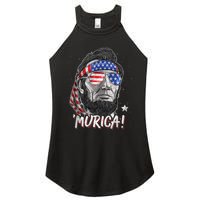 4th Of July Bald Eagle Mullet Murica Usa Usa Merica Women's Perfect Tri Rocker Tank