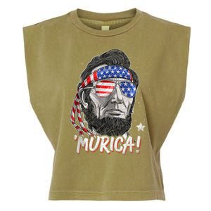 4th Of July Bald Eagle Mullet Murica Usa Usa Merica Garment-Dyed Women's Muscle Tee