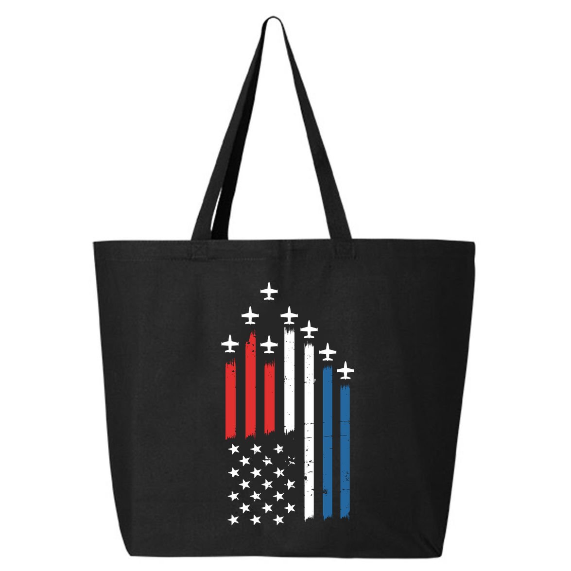 4th Of July Jets American Flag 25L Jumbo Tote