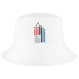 4th Of July Jets American Flag Cool Comfort Performance Bucket Hat