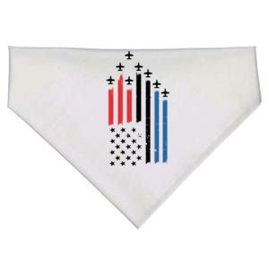 4th Of July Jets American Flag USA-Made Doggie Bandana