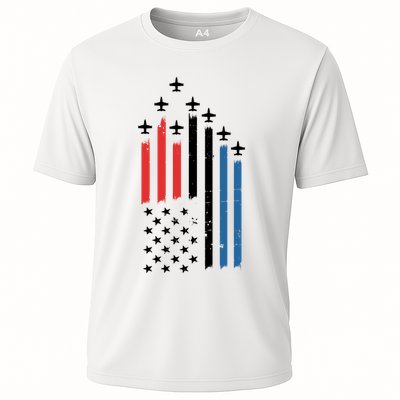 4th Of July Jets American Flag Performance Shirt