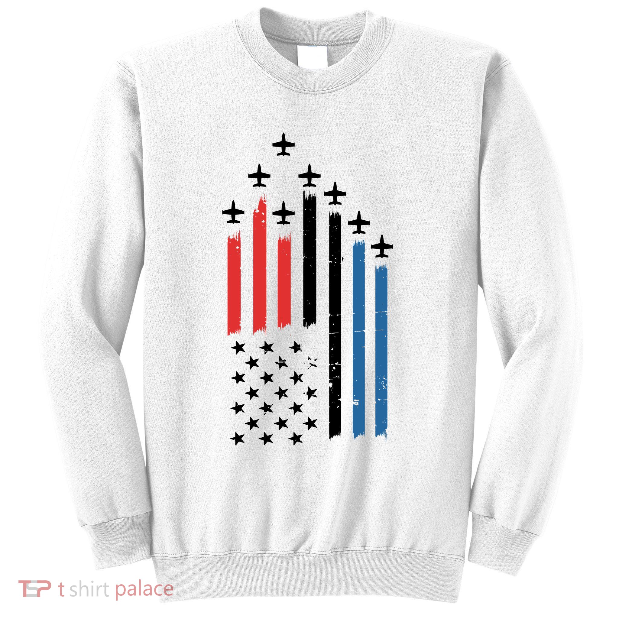 4th Of July Jets American Flag Sweatshirt