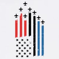 4th Of July Jets American Flag T-Shirt