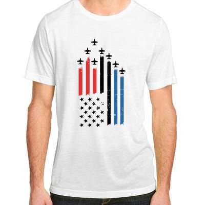 4th Of July Jets American Flag Adult ChromaSoft Performance T-Shirt