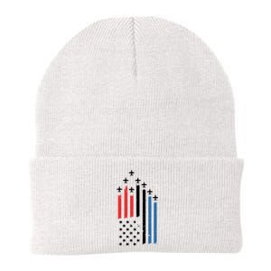 4th Of July Jets American Flag Knit Cap Winter Beanie