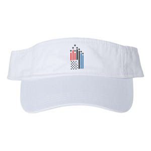 4th Of July Jets American Flag Valucap Bio-Washed Visor