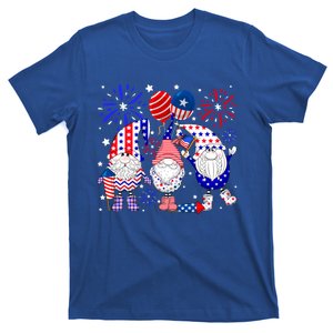 4th Of July Funny Gnomes Squad Cute American Flag Usa Gift T-Shirt