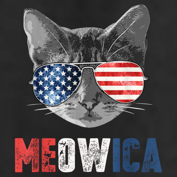 4th Of July Bald Eagle Mullet Meowica Usa Usa Merica 7 Panel Mesh Trucker Snapback Hat