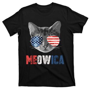 4th Of July Bald Eagle Mullet Meowica Usa Usa Merica T-Shirt