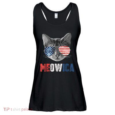 4th Of July Bald Eagle Mullet Meowica Usa Usa Merica Ladies Essential Flowy Tank