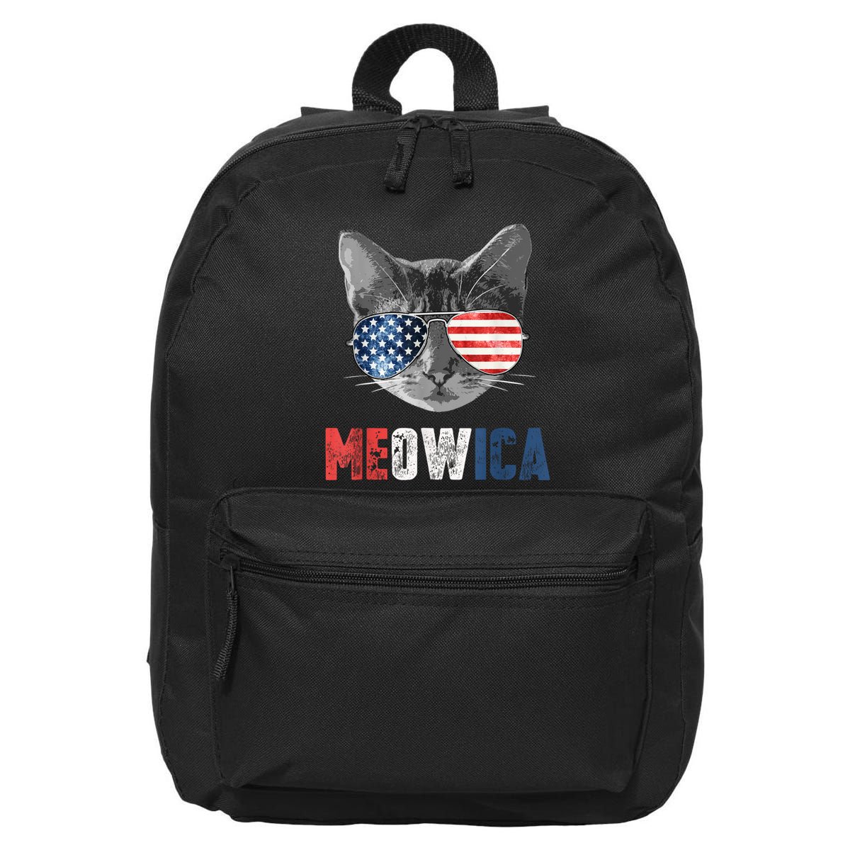 4th Of July Bald Eagle Mullet Meowica Usa Usa Merica 16 in Basic Backpack