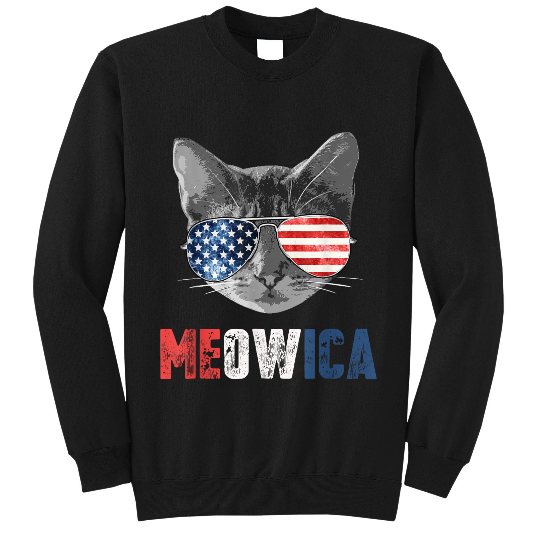 4th Of July Bald Eagle Mullet Meowica Usa Usa Merica Tall Sweatshirt