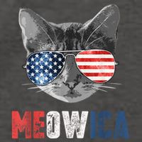 4th Of July Bald Eagle Mullet Meowica Usa Usa Merica Vector Backpack