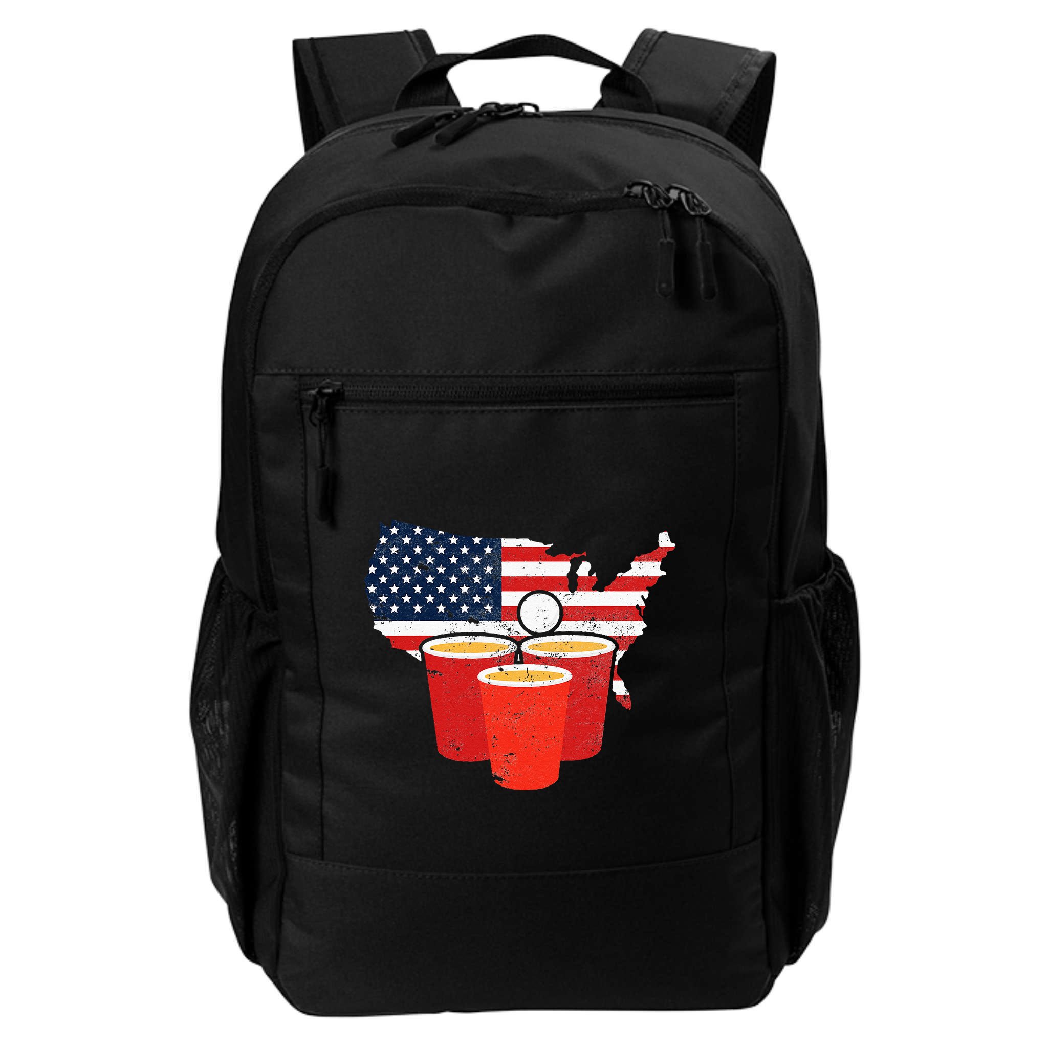 4th Of July I Beer Pong American Flag I College Party Backpack