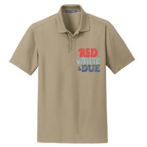 4th Of July Pregnancy Announcement Red White And Due Dry Zone Grid Polo