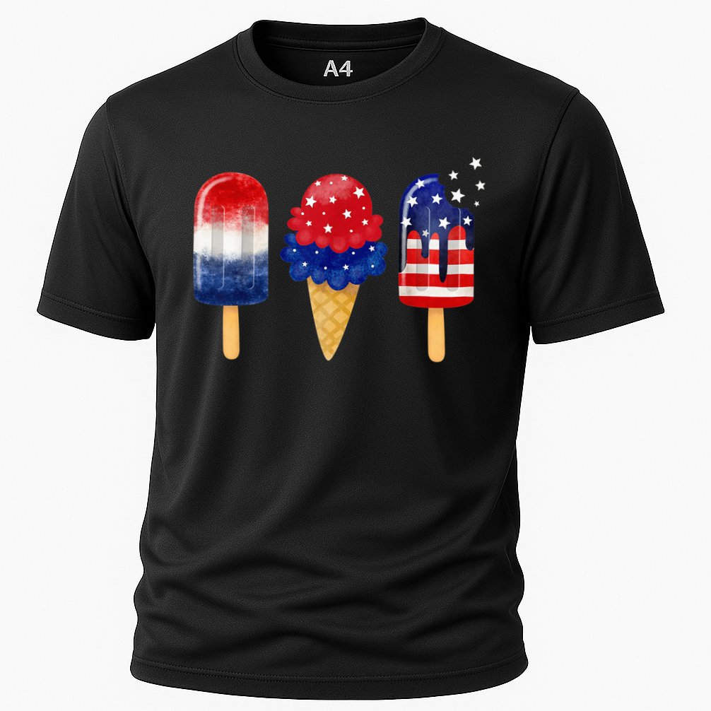 4th of July Popsicle American Flag Patriotic Summer Boy Girl Performance Shirt