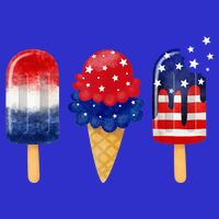 4th of July Popsicle American Flag Patriotic Summer Boy Girl Zip Tote Bag