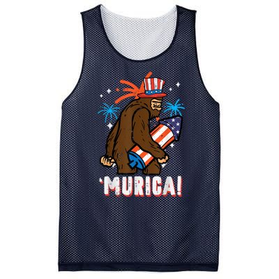 4th Of July Bald Eagle Bigfoot Mullet Murica Usa Usa Merica Mesh Reversible Basketball Jersey Tank