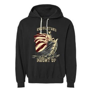 4th Of July Independence Funny Garment-Dyed Fleece Hoodie