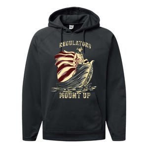 4th Of July Independence Funny Performance Fleece Hoodie